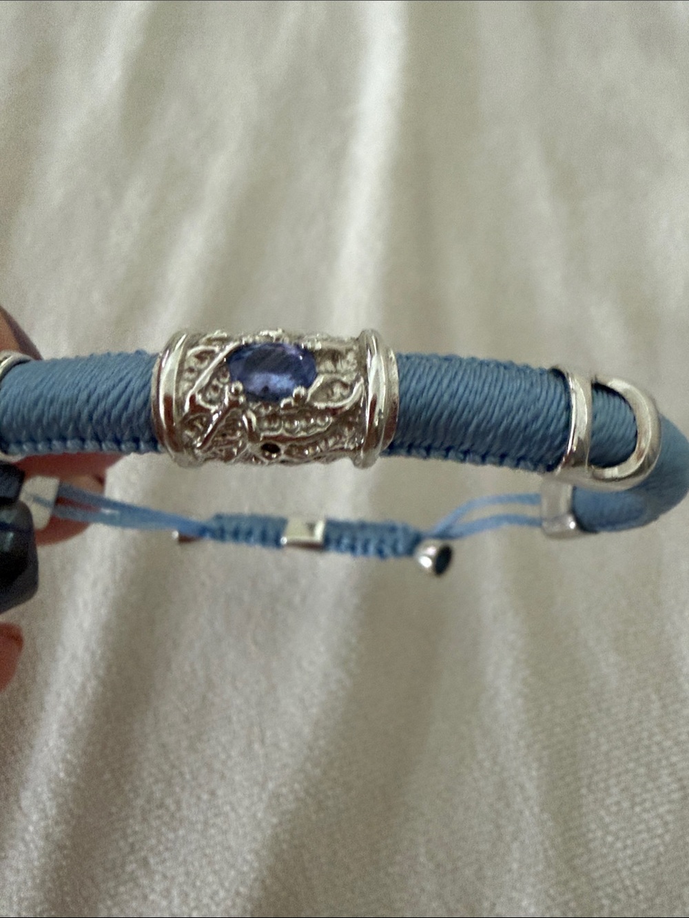 Real African Bracelet from Tanzania with Real Tanzanite